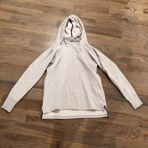 Grey Puma Hoodie with Cowl Neck
